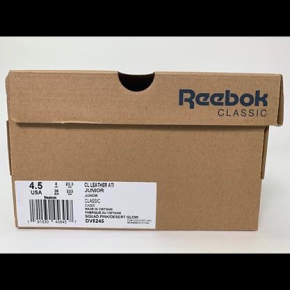 Reebok Classic Kids Sz. 4.5 Squad Pink/Desert Glow - Picture 2 of 10